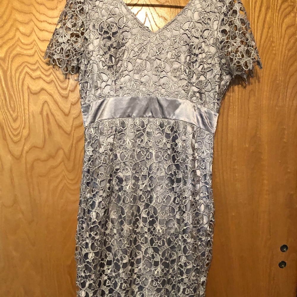 Size 8 Cocktail Dress Silver/Gray Color